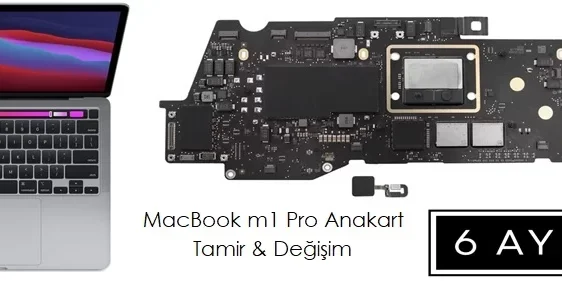 MacBook Pro M1 Sıvı Teması Anakart Tamir Bakım Onarım Servis